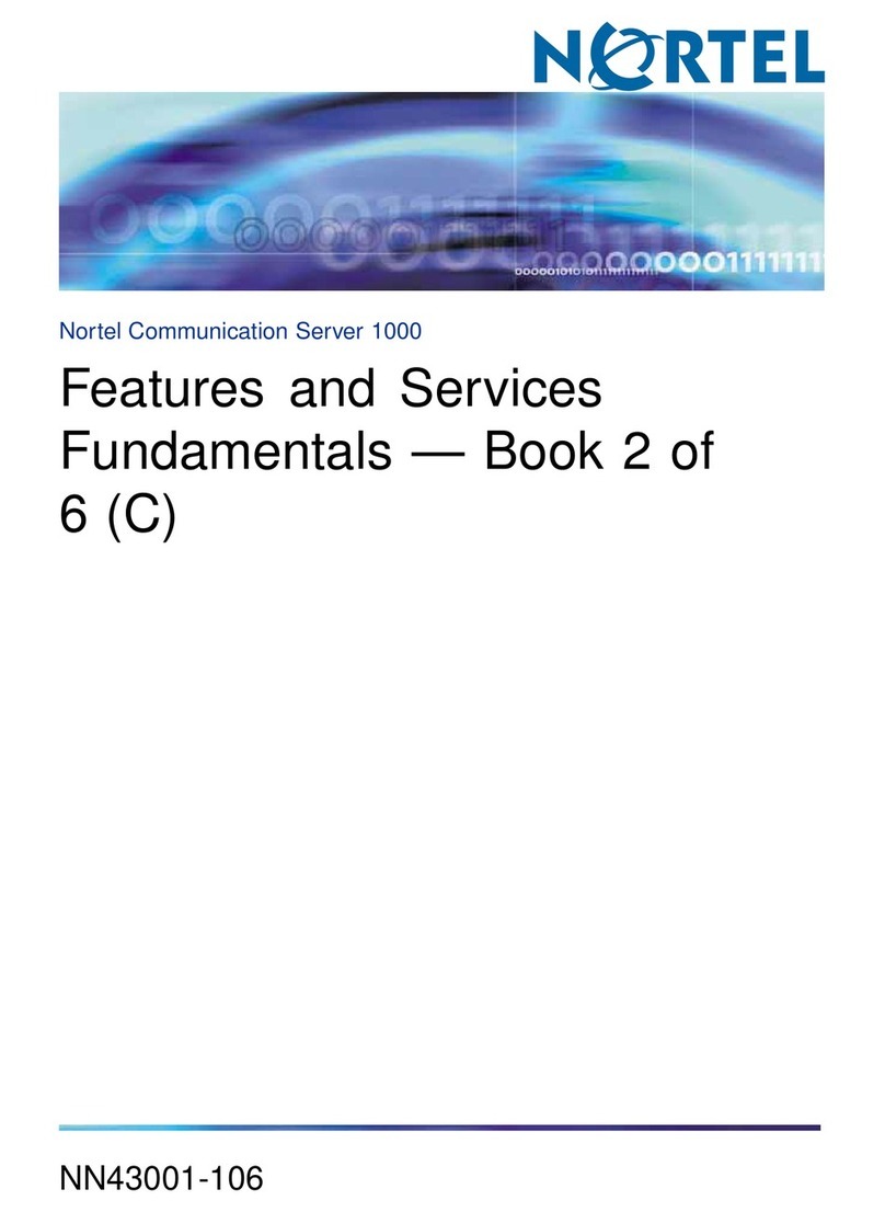 Nortel 1000 Con?guration guide Features and services fundamentals