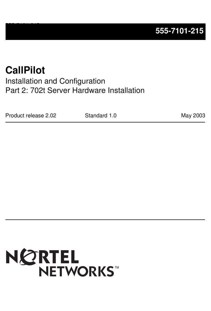 Nortel CallPilot Operator's manual