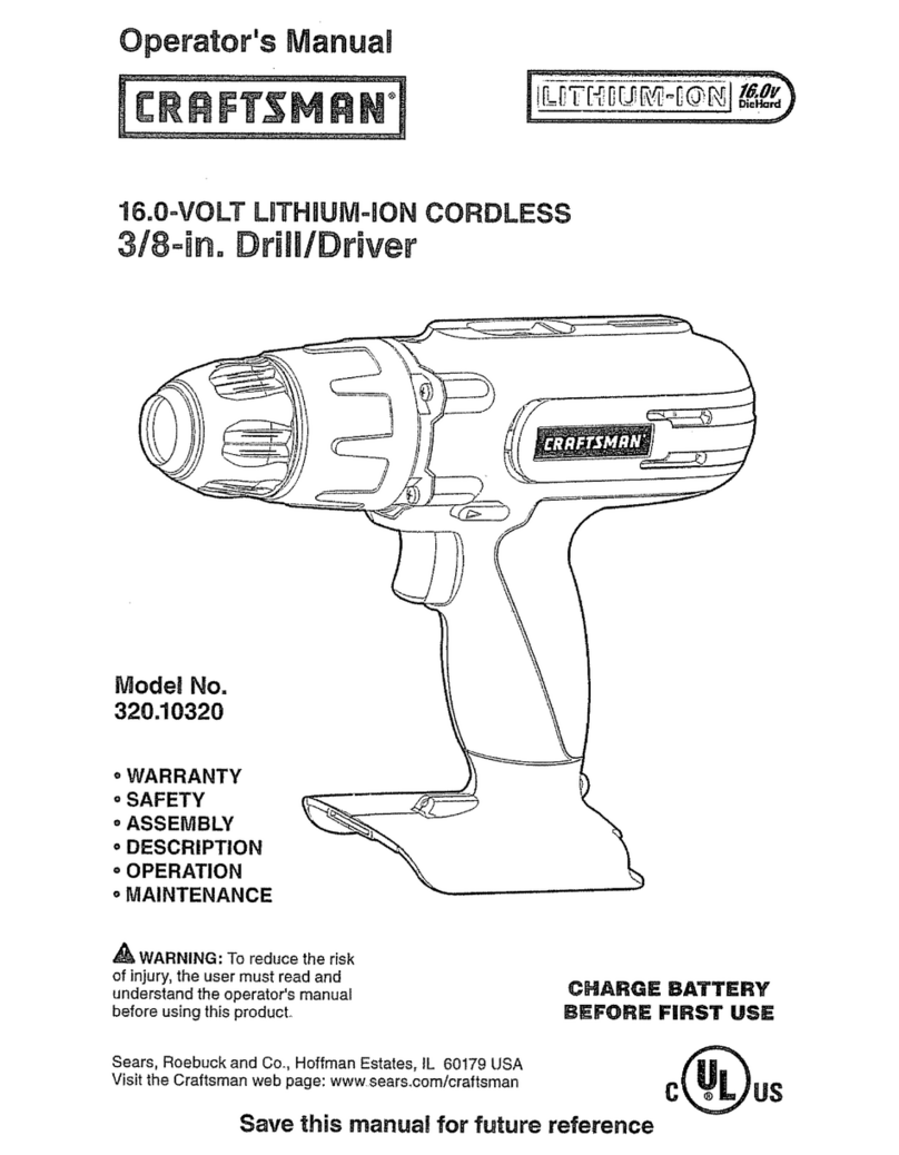 Craftsman 320.10320 User manual