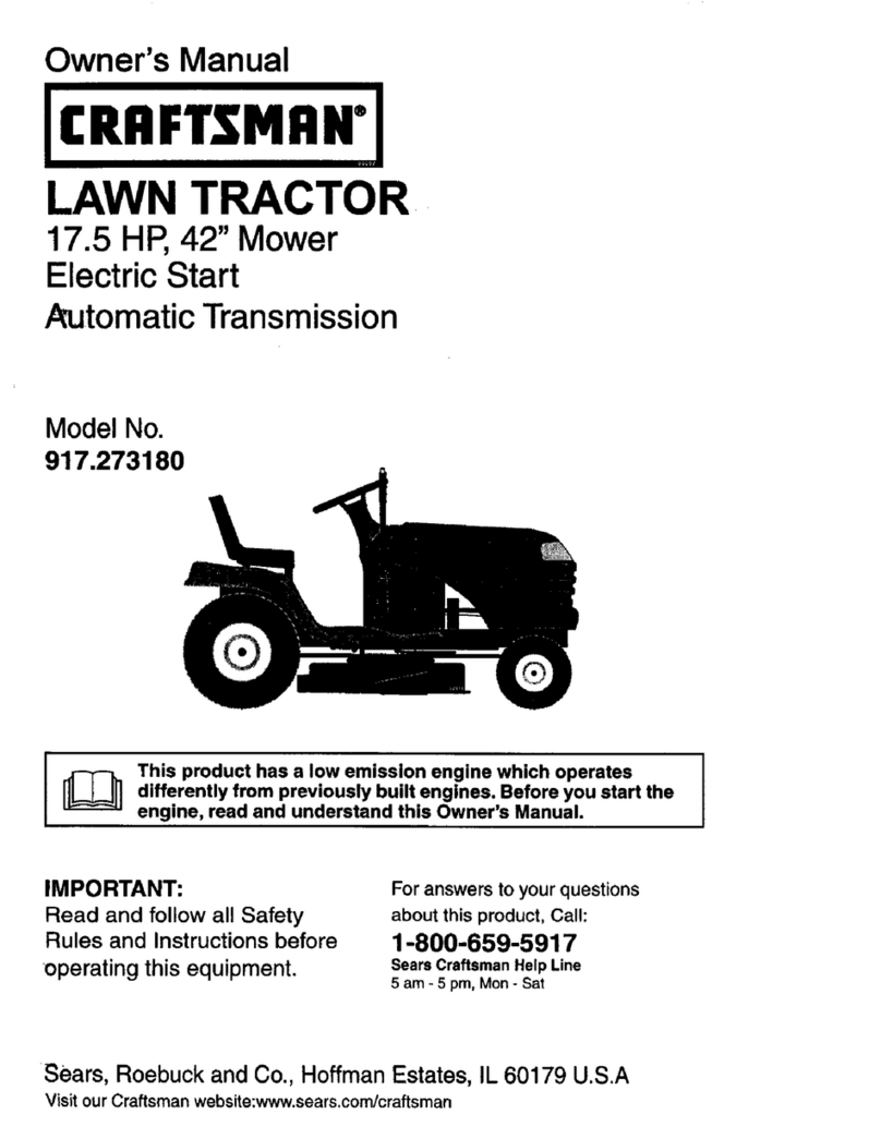 Craftsman 917.273180 User manual