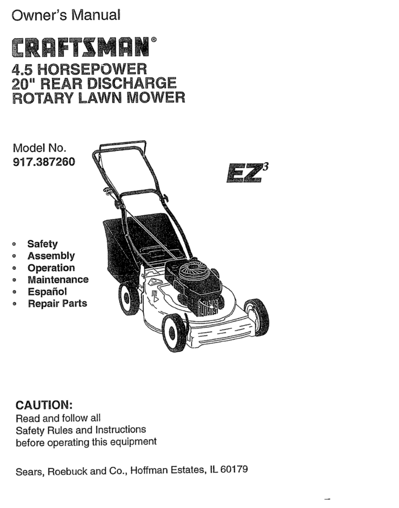 Craftsman EZ3 917.387260 User manual