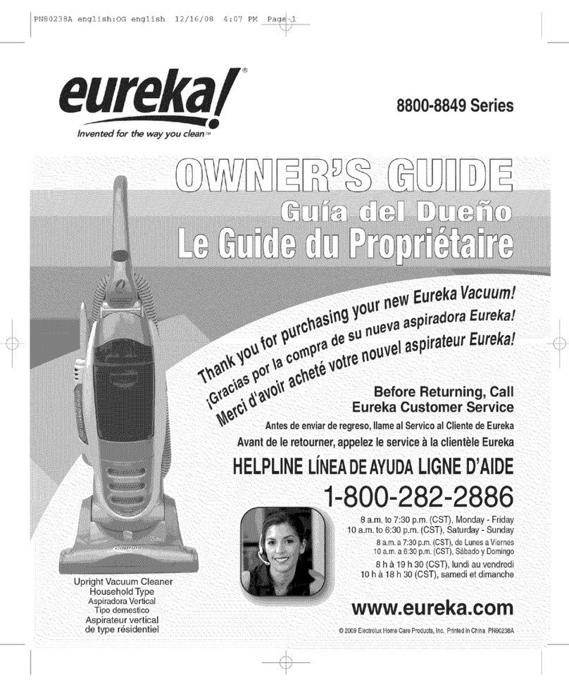 Eureka 8800 Series User manual