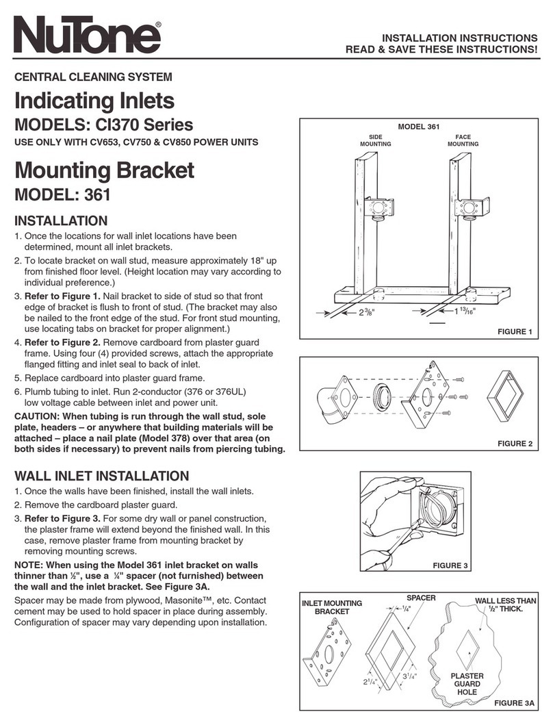 NuTone CI370 Series installation instructions