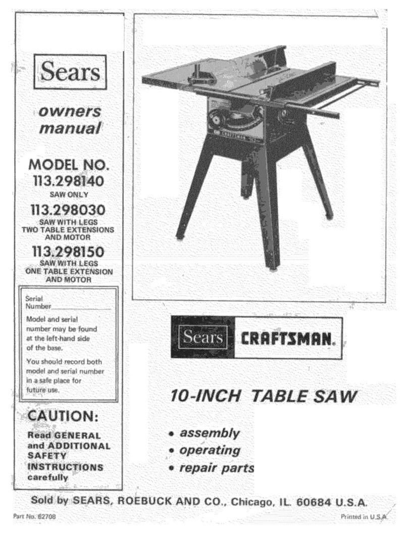 Craftsman 113.298030 User manual