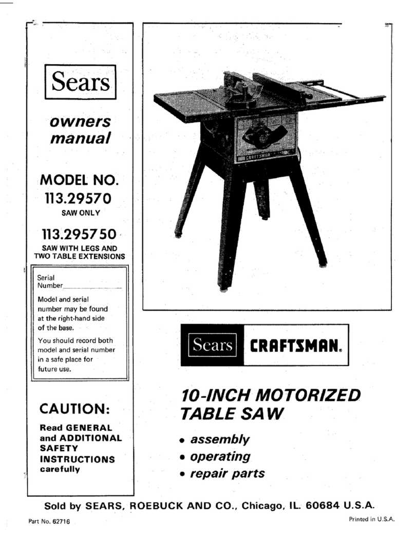 Craftsman 113.29570 owner's manual
