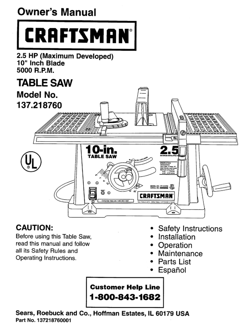 Craftsman 137.218760 owner's manual