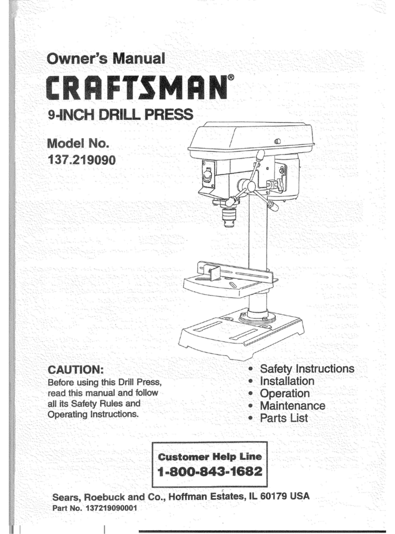 Craftsman 137.219090 owner's manual