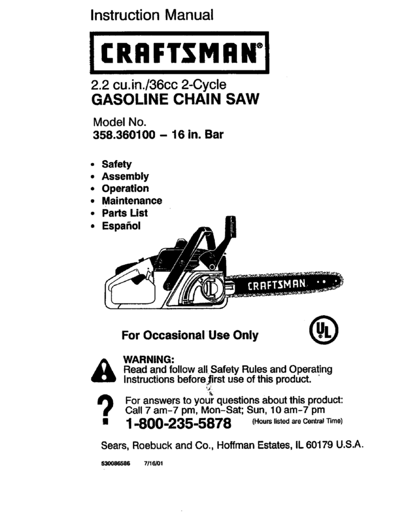 Craftsman 358.360100 User manual