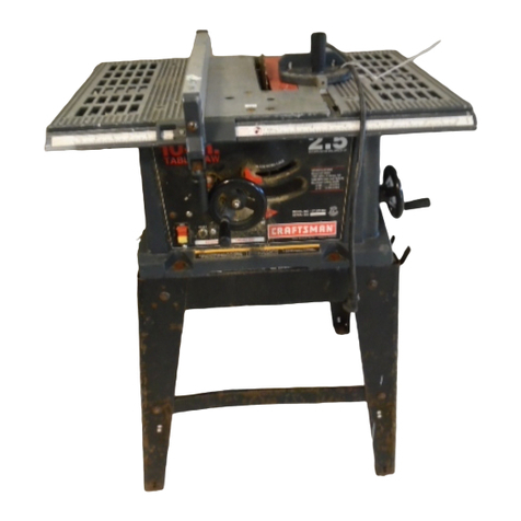 Craftsman table saw owner's manual