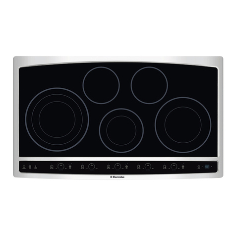 Electrolux EW30EC55G - 30" Electric Cooktop Use & care guide