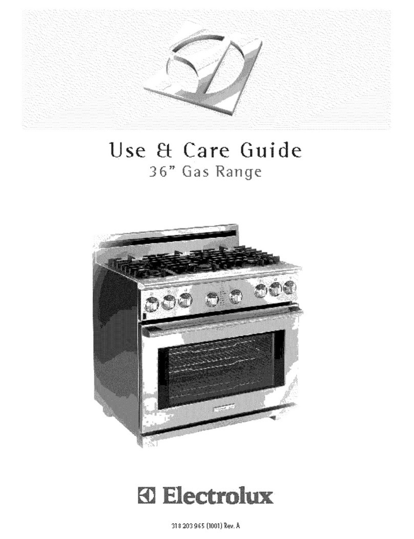 Electrolux E36GF76HPS3 Use & care guide