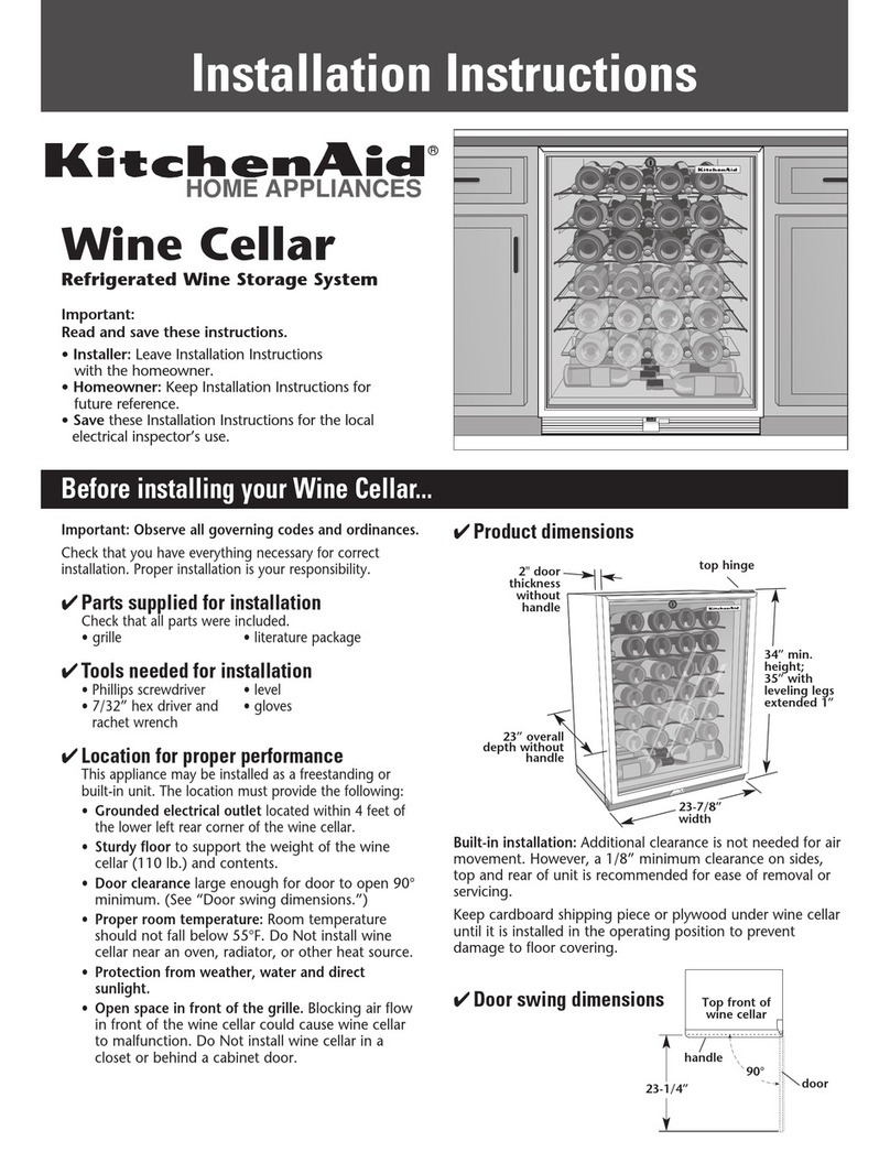 KitchenAid KUWS246EBL00 User manual KitchenAid KUWS246EBL00 User manual