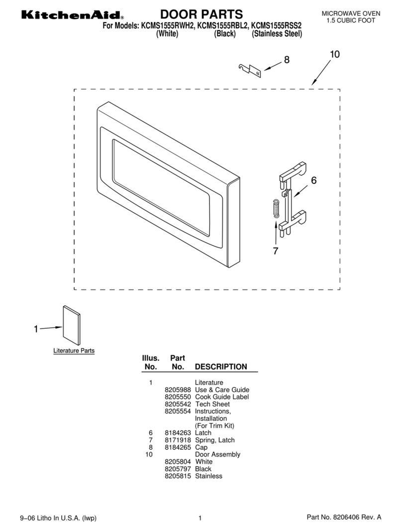 KitchenAid KCMS1555RBL2 User manual