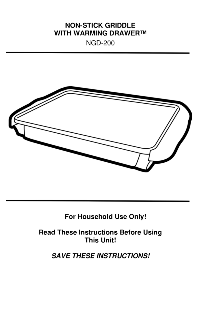Nostalgia Electrics LIving Collection NGD200 instructions
