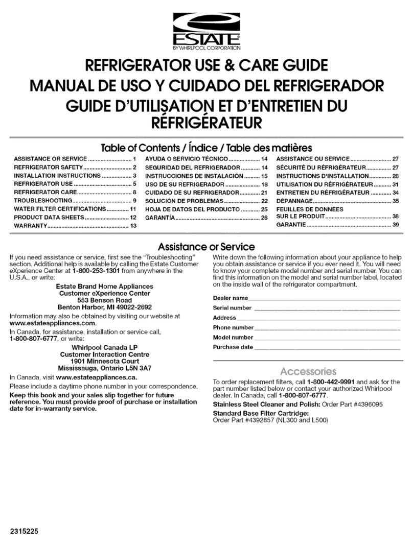 Estate TS25AFXKS04 User manual