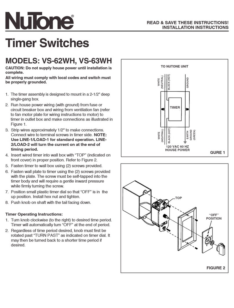 NuTone VS-62WH User manual