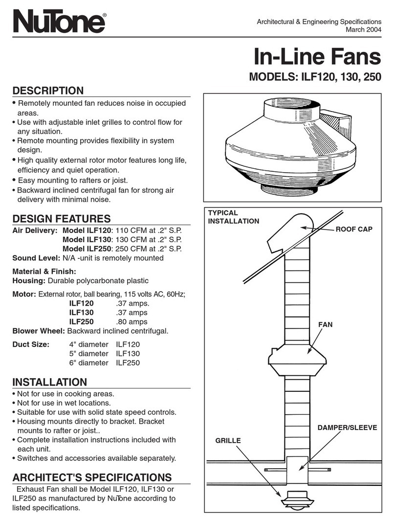 NuTone ILF-120 User manual