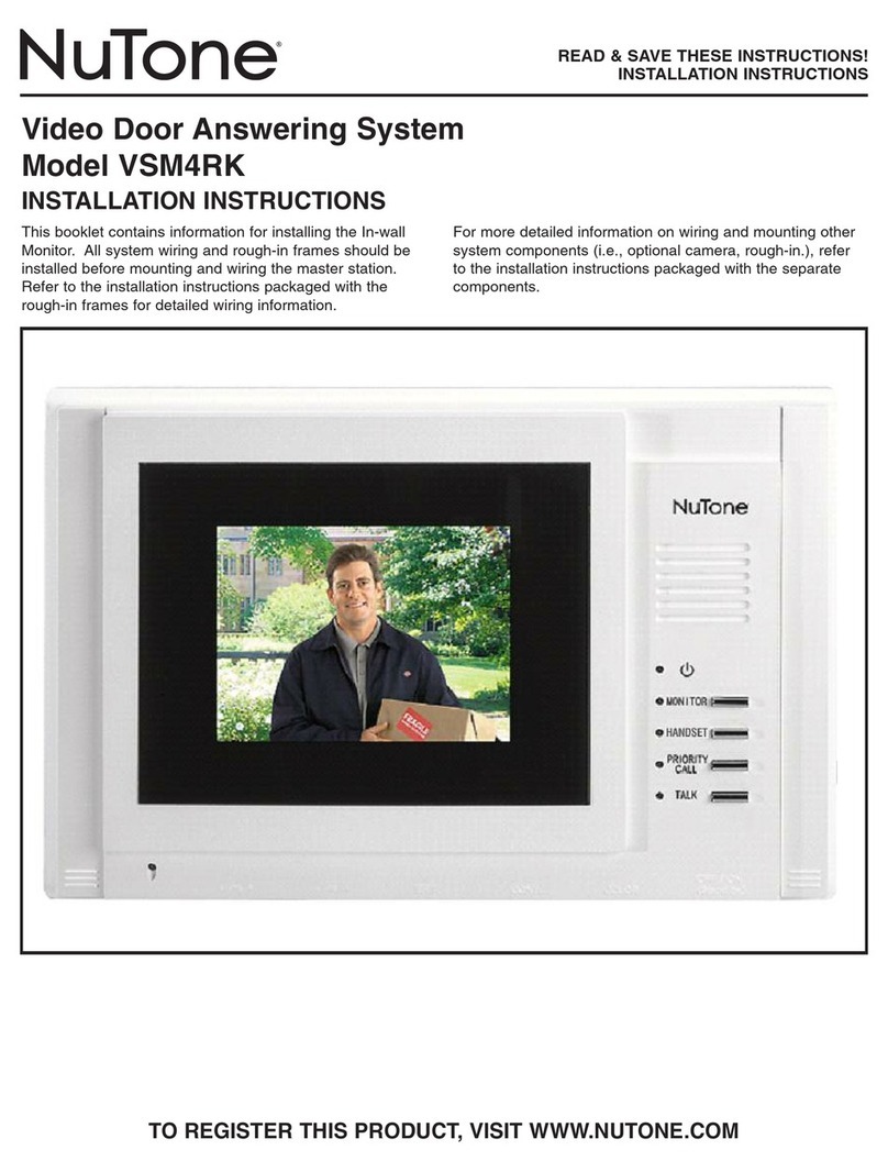 NuTone VSM4RK User manual