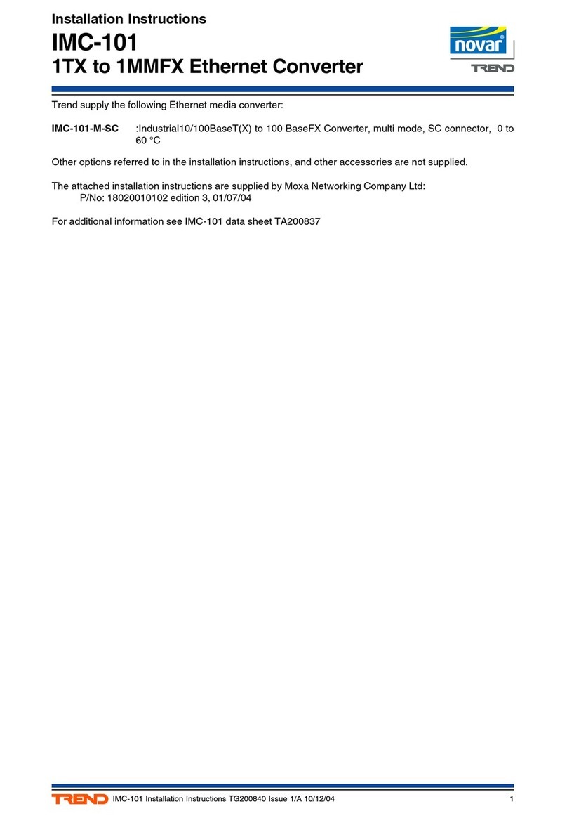 Novar IMC-101 User manual