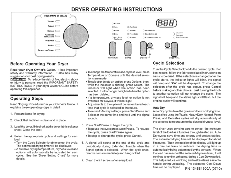 Electrolux SAGQ7000FS0 operating instructions