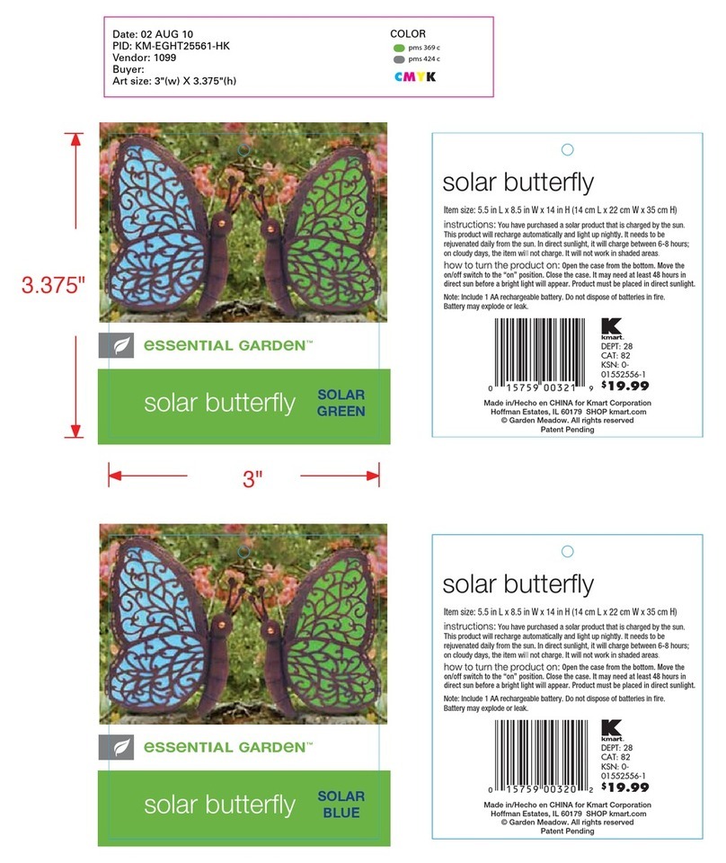 Essential Garden 1099 instructions