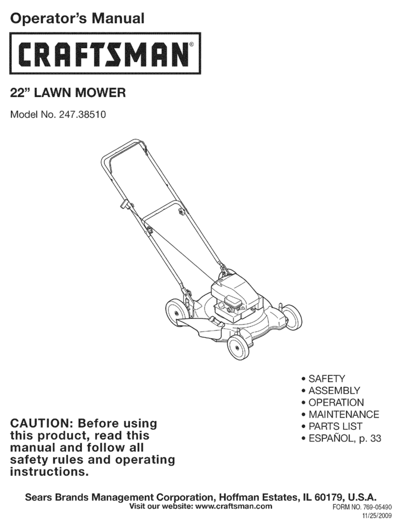 Craftsman 247.38510 User manual Craftsman 247.38510 User manual