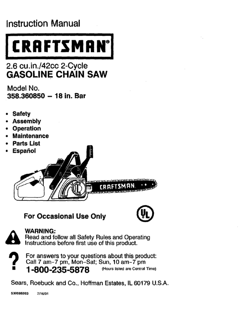 Craftsman 358.360850 User manual