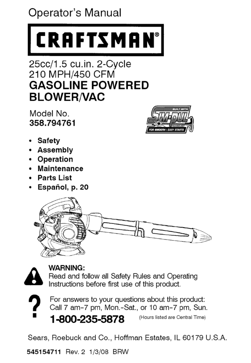 Craftsman 358.794761 Operator's manual