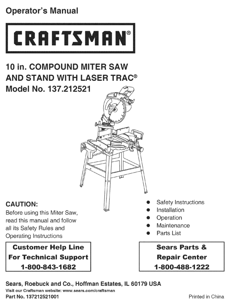 Craftsman 137.212521 Operator's manual