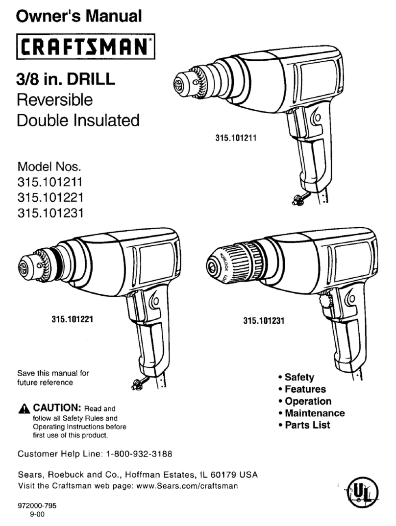Craftsman 315.101211 User manual