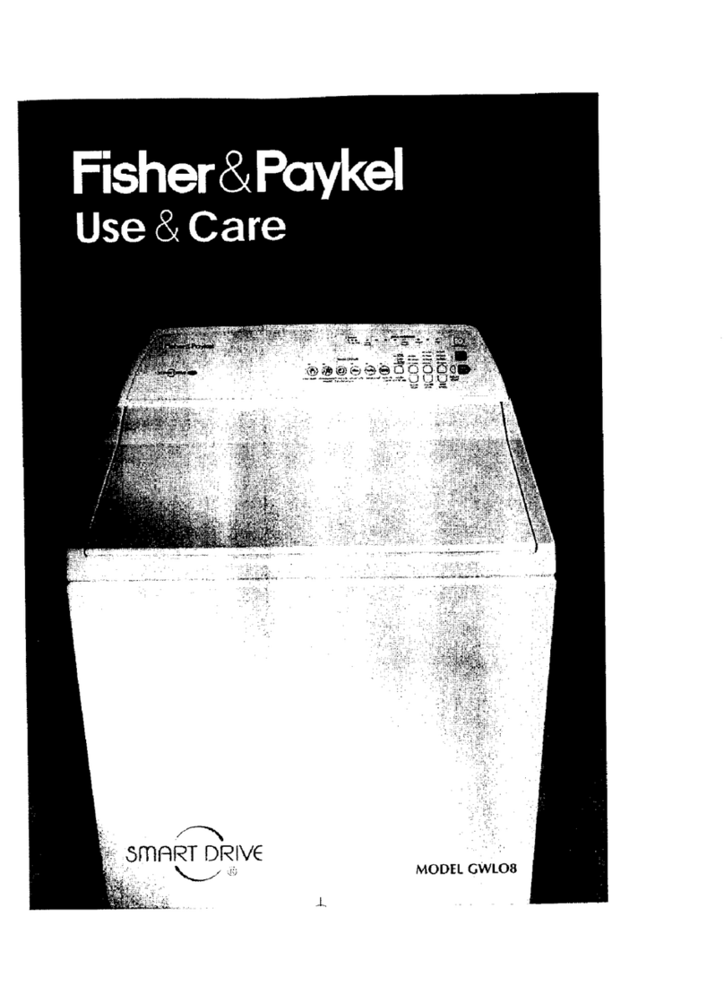 Fisher & Paykel Smart Drive GWL08 Owner's manual