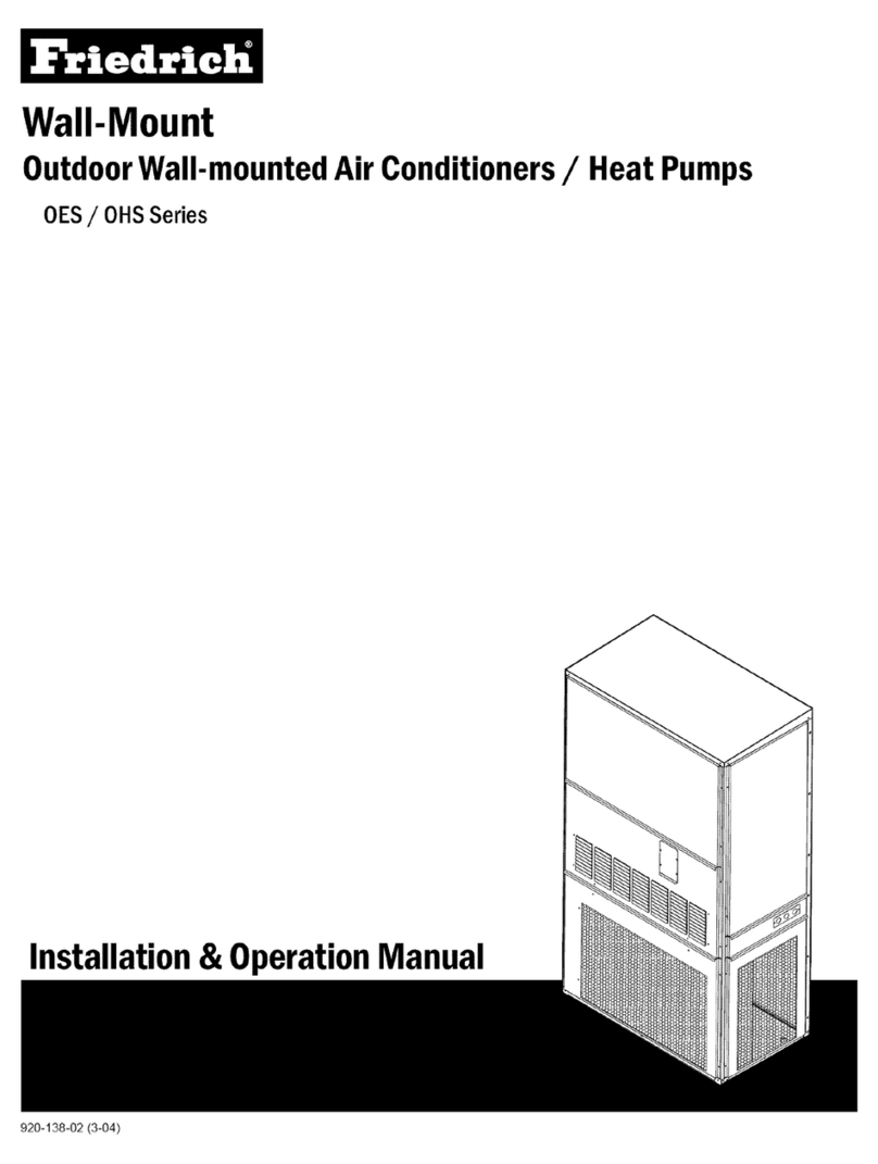 Friedrich OHS Series User manual