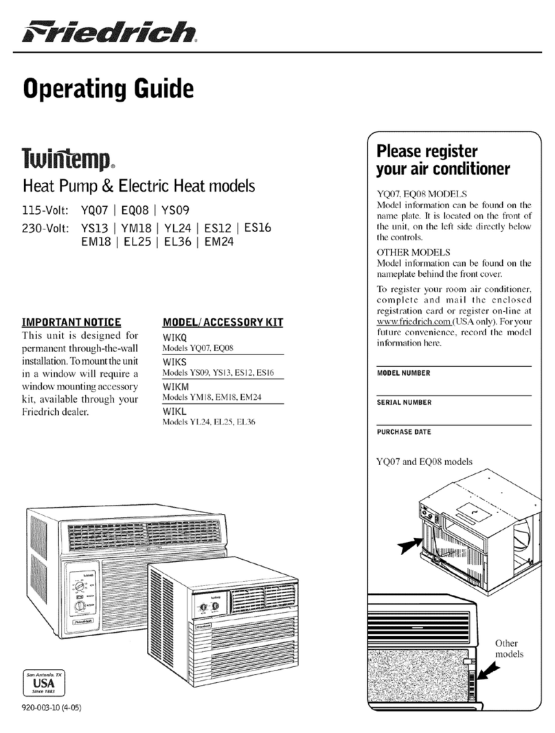 Friedrich Twintemp YQ07 User manual