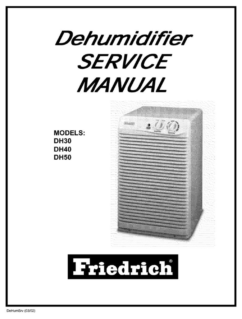 Friedrich DH30 User manual Friedrich DH30 User manual