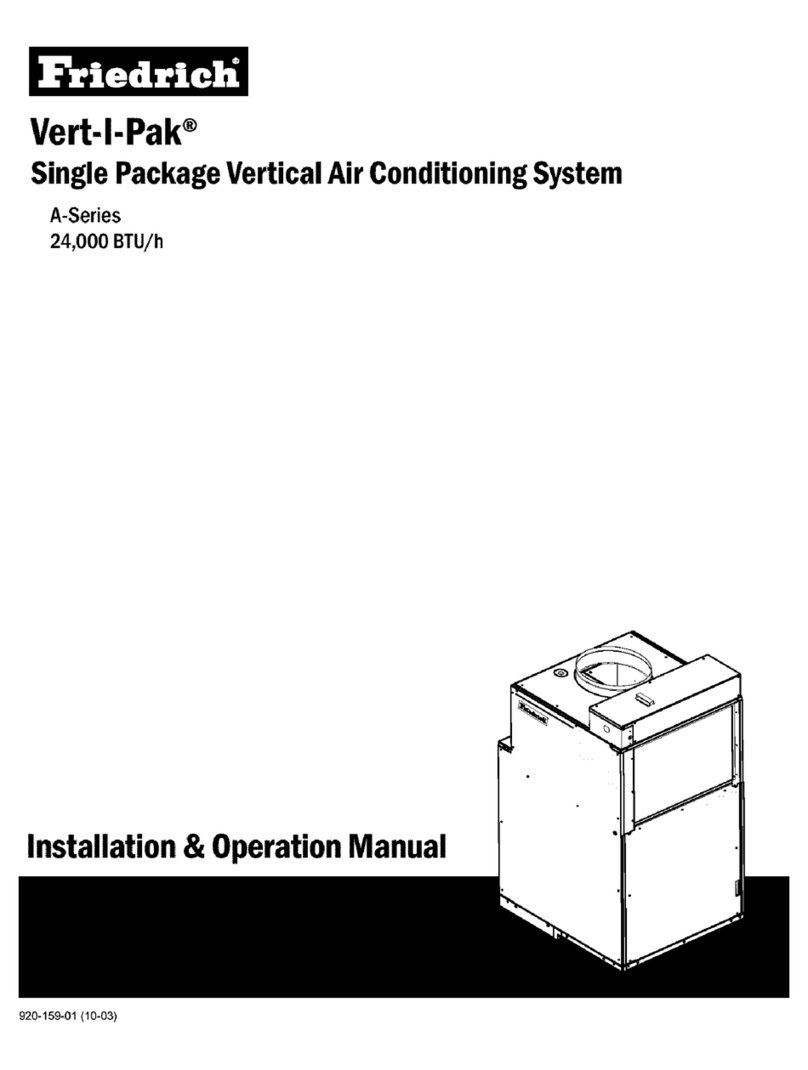 Friedrich Vert-I-Pak A-Series User manual