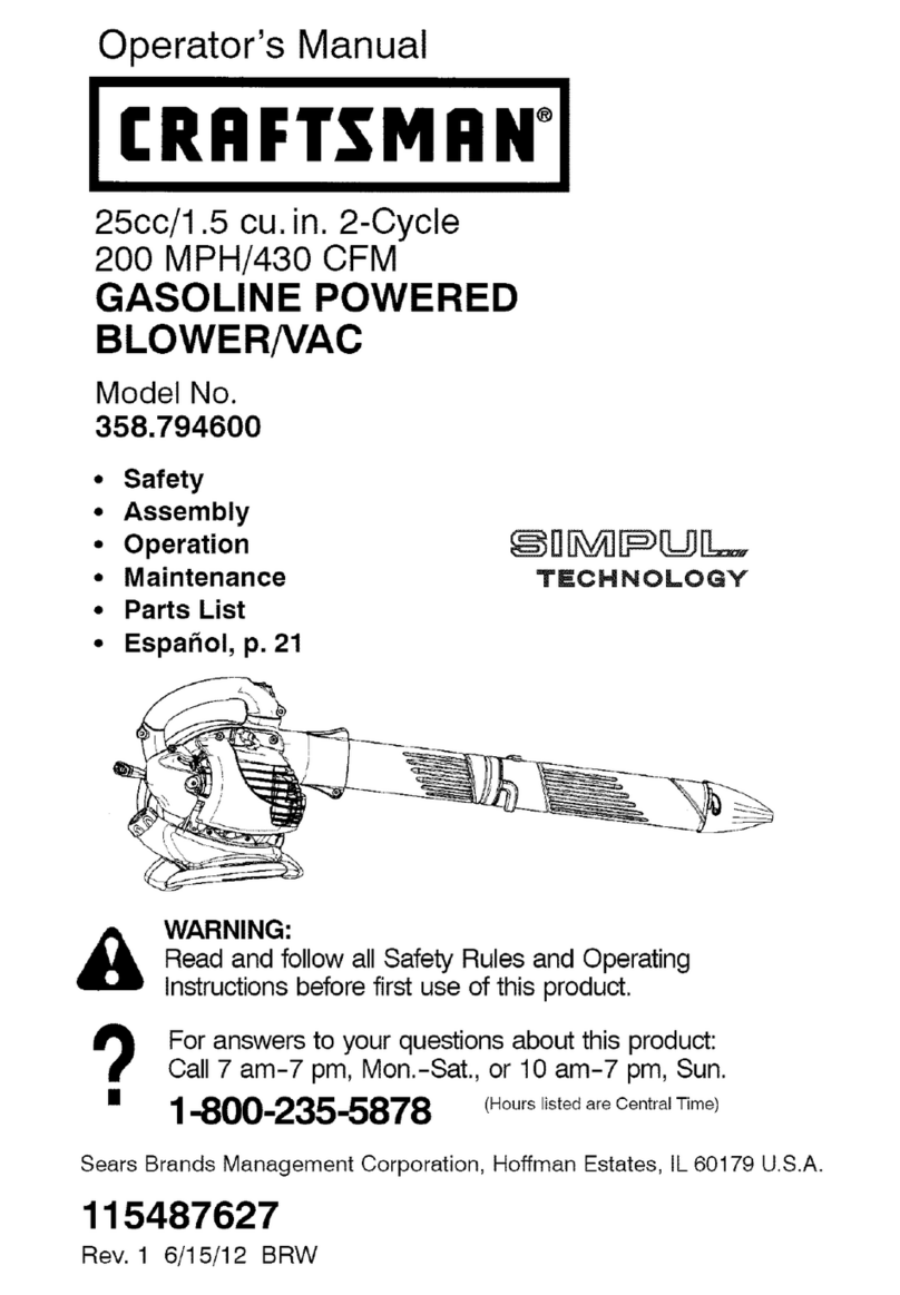 Craftsman 358.794600 Operator's manual