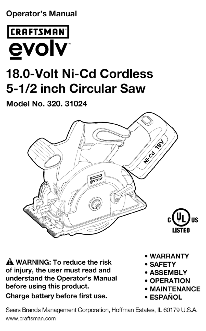 Craftsman evolv 320.31024 Operator's manual