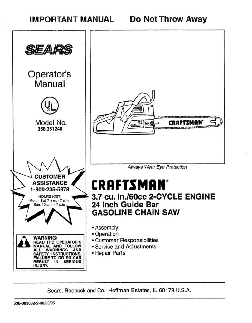 Craftsman 358.351240 User manual