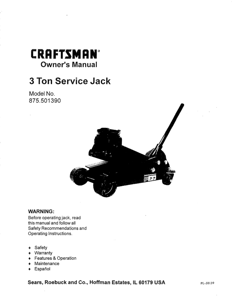 Craftsman 875.501390 owner's manual