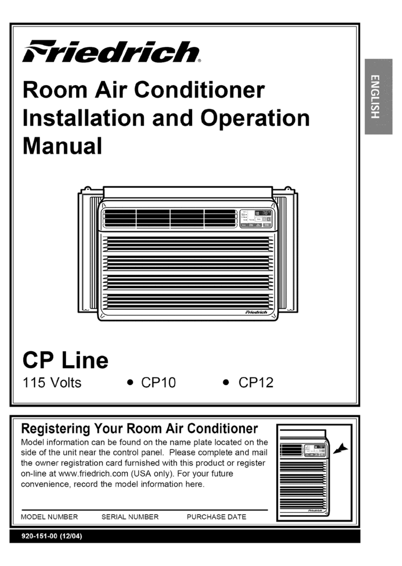 Friedrich CP10 User manual