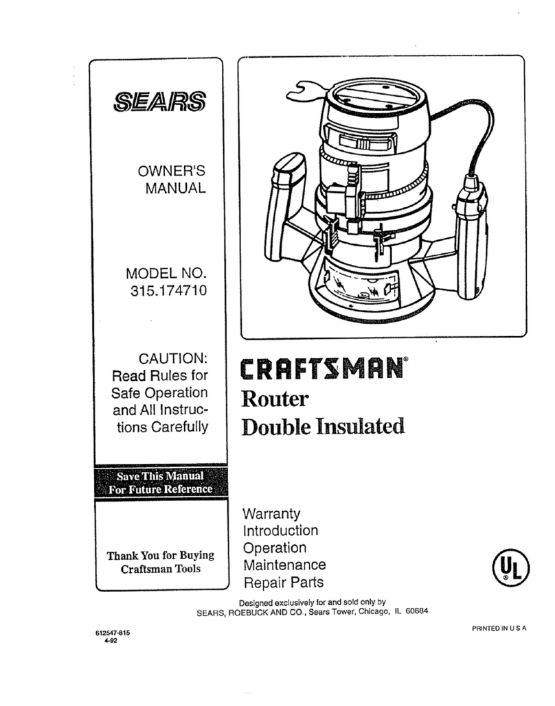 Craftsman 315.174710 owner's manual