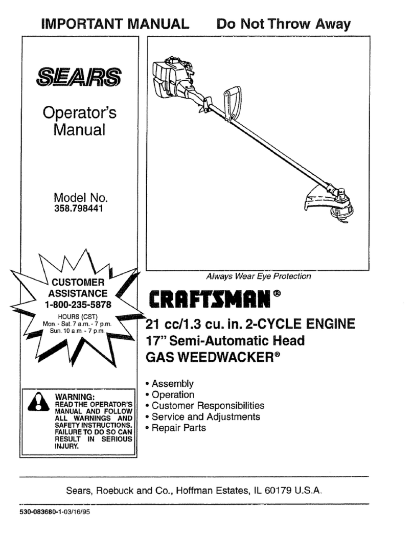 Craftsman WEEDWACKER 358.798441 User manual