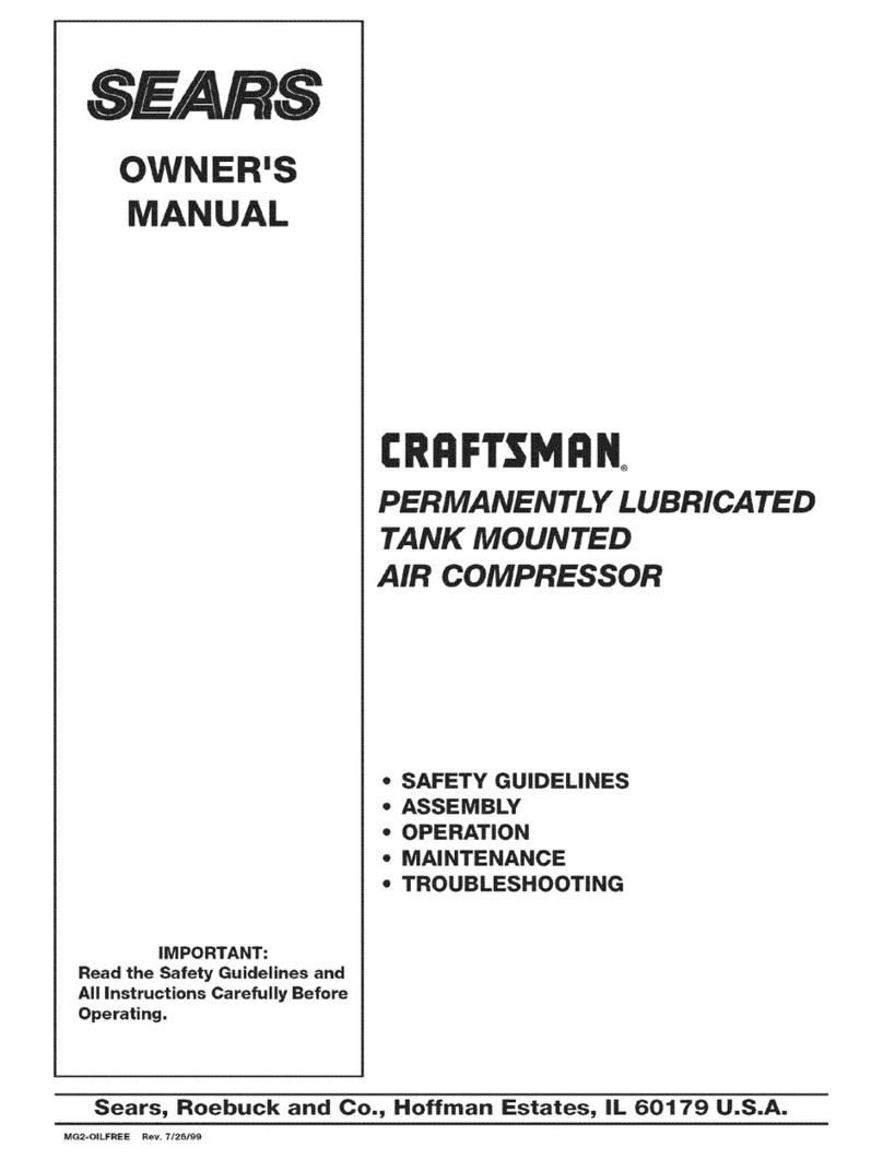 Craftsman Air compressor User manual