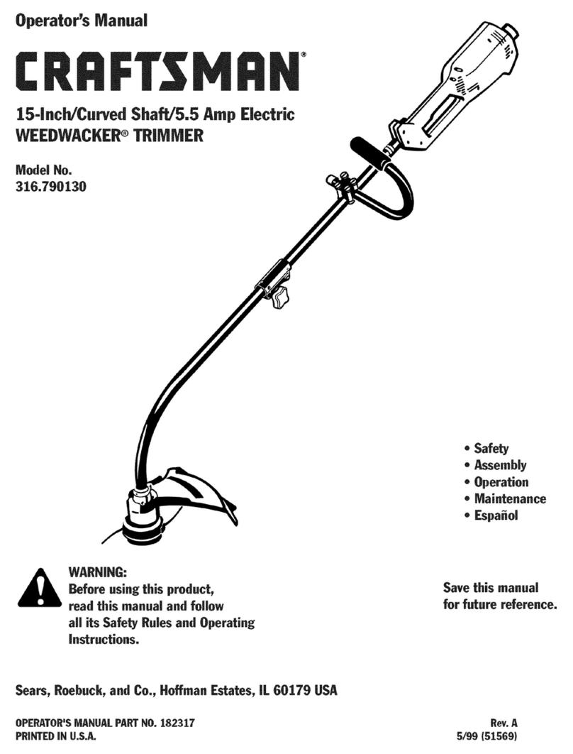Craftsman WEEDWACKER 316.790130 User manual