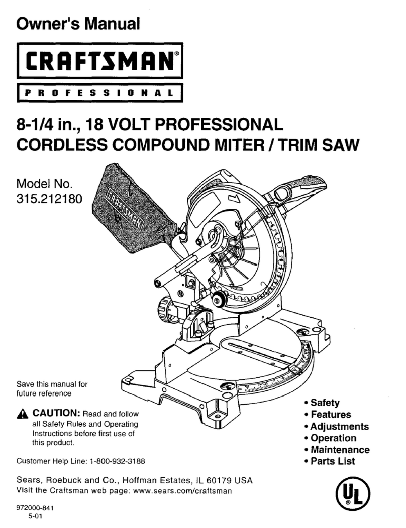 Craftsman 315.212180 User manual