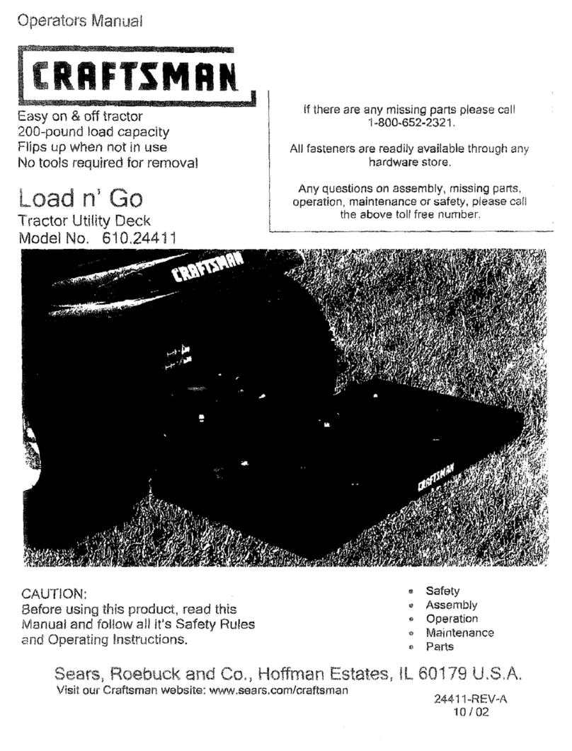 Craftsman 610.24411 Operator's manual
