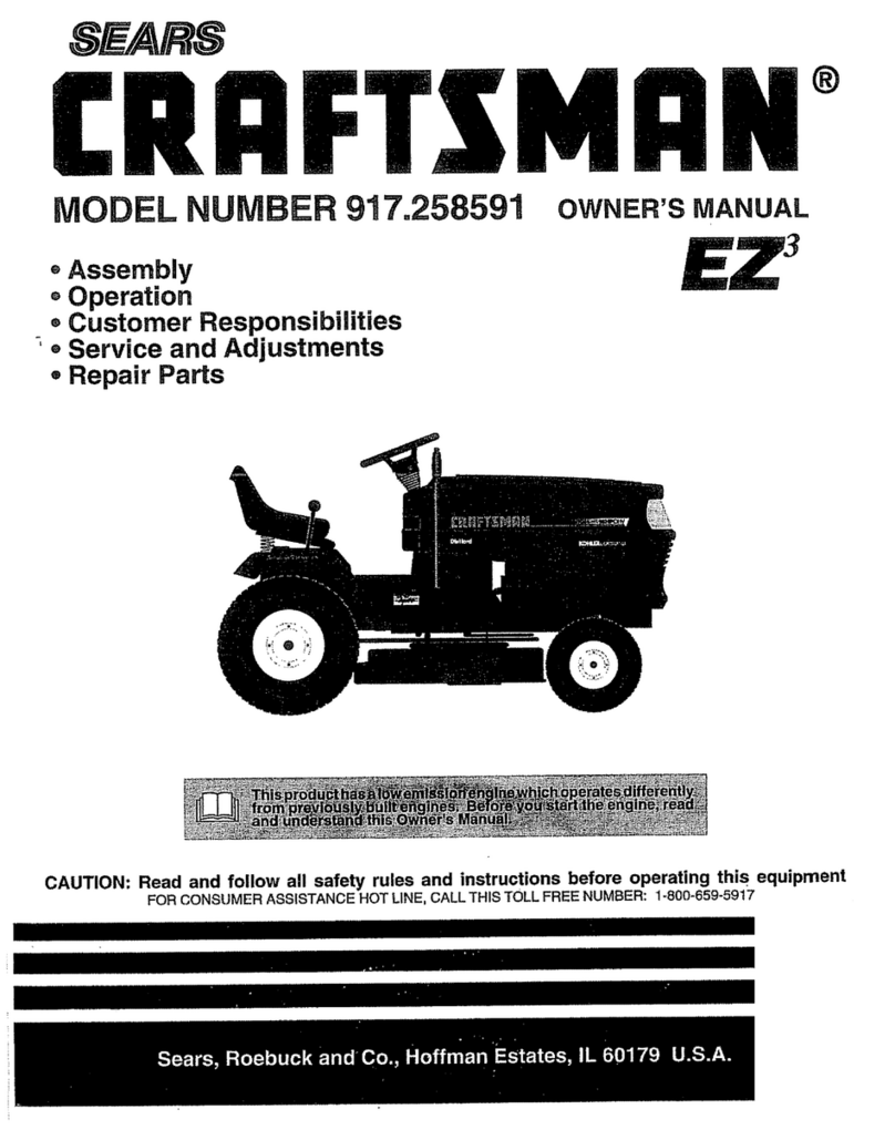 Craftsman EZ3 917.258591 User manual