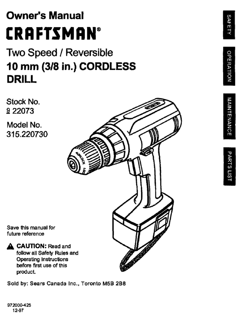 Craftsman 315.220730 owner's manual