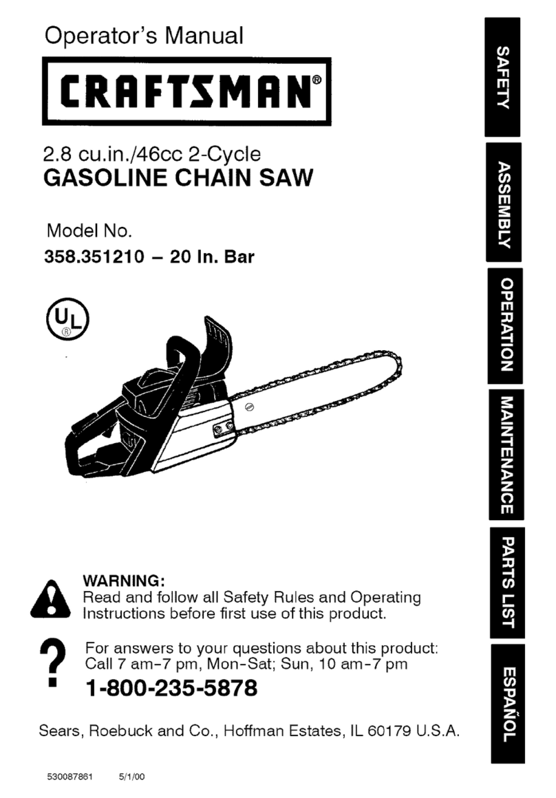 Craftsman 358.351210 User manual Craftsman 358.351210 User manual