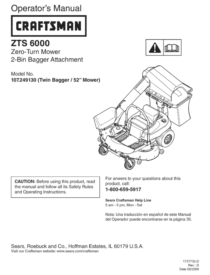 Craftsman ZTS 6000 User manual